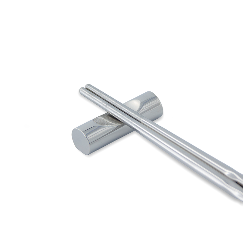 CHOPSTICK HOLDER STAINLESS STEEL ROUND CENTER CONCAVE