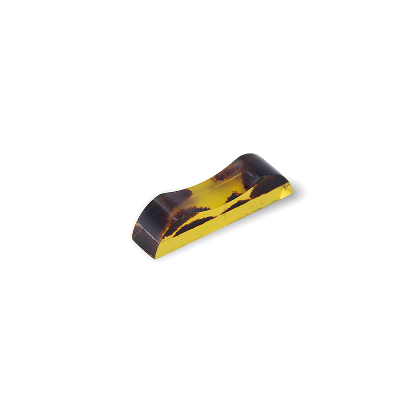 CHOPSTICK HOLDER YELLOW PLASTIC TRAPEZOID CONCAVE